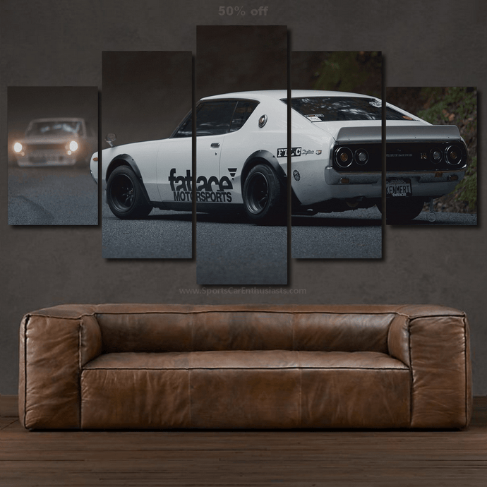 Nissan Skyline 2000 GT-R Canvas 3/5pcs FREE Shipping Worldwide!! - Sports Car Enthusiasts