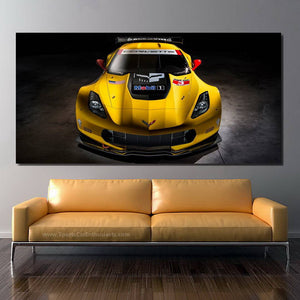 Chevrolet Corvette C7 R GT2 Canvas FREE Shipping Worldwide!! - Sports Car Enthusiasts