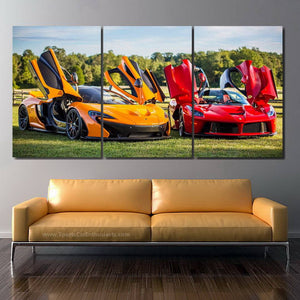 Hypercars Canvas 3/5pcs FREE Shipping Worldwide!! - Sports Car Enthusiasts