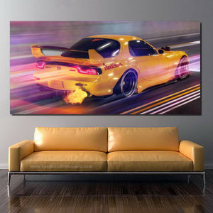 Mazda RX7 Canvas FREE Shipping Worldwide!! - Sports Car Enthusiasts