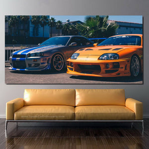 Fast & Furious Canvas FREE Shipping Worldwide!! - Sports Car Enthusiasts