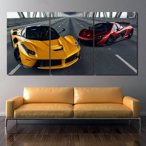Hypercars Canvas 3pcs FREE Shipping Worldwide!! - Sports Car Enthusiasts