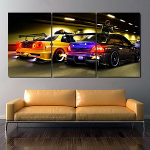 Cars Canvas 3/5pcs FREE Shipping Worldwide!! - Sports Car Enthusiasts
