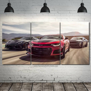Muscle Cars Canvas FREE Shipping Worldwide!! - Sports Car Enthusiasts