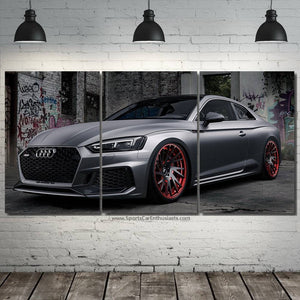 Audi RS5 Canvas 3/5pcs FREE Shipping Worldwide!! - Sports Car Enthusiasts