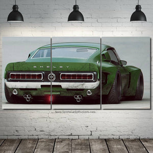 Shelby Canvas 3/5pcs FREE Shipping Worldwide!! - Sports Car Enthusiasts