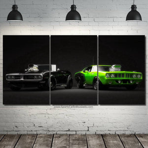 Muscle Cars Canvas 3/5pcs FREE  Shipping Worldwide!! - Sports Car Enthusiasts