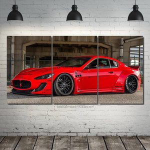 Maserati Liberty Walk Canvas 3/5pcs FREE Shipping Worldwide!! - Sports Car Enthusiasts