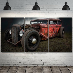 Ford 1932 Hot Rod Canvas 3/5pcs FREE Shipping Worldwide!! - Sports Car Enthusiasts