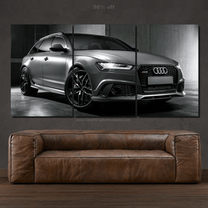 Audi RS6 Canvas 3/5pcs FREE Shipping Worldwide!! - Sports Car Enthusiasts