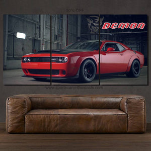 Dodge Challenger SRT Demon Canvas FREE Shipping Worldwide!! - Sports Car Enthusiasts