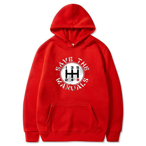 Save the manuals Hoodie FREE Shipping Worldwide!! - Sports Car Enthusiasts