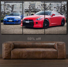 Load image into Gallery viewer, Nissan GT-R Canvas 3/5pcs FREE Shipping Worldwide!! - Sports Car Enthusiasts