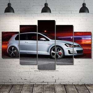 VW Golf GTI Canvas 3/5pcs FREE Shipping Worldwide!! - Sports Car Enthusiasts