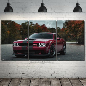 Dodge Challenger SRT Hellcat 3/5pcs FREE Shipping Worldwide!! - Sports Car Enthusiasts