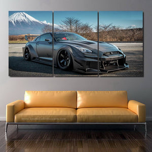 Nissan GT-R R35 Liberty Walk 3pcs Canvas FREE Shipping Worldwide!! - Sports Car Enthusiasts