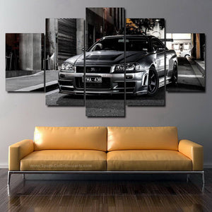 Nissan GT-R R34 Canvas FREE Shipping Worldwide!! - Sports Car Enthusiasts