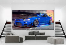 Load image into Gallery viewer, Nissan GT-R R34 Skyline Canvas FREE Shipping Worldwide!! - Sports Car Enthusiasts
