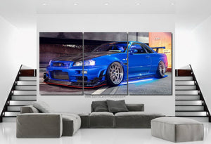 Nissan GT-R R34 Skyline Canvas FREE Shipping Worldwide!! - Sports Car Enthusiasts