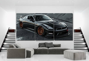 Nissan GT-R R35 Canvas 3/5pcs FREE Shipping Worldwide!! - Sports Car Enthusiasts