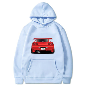 Nissan GTR R34 Skyline Hoodie FREE Shipping Worldwide!! - Sports Car Enthusiasts