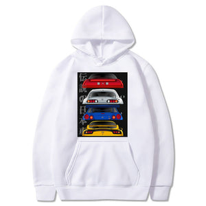 JDM Cars Hoodie FREE Shipping Worldwide!! - Sports Car Enthusiasts