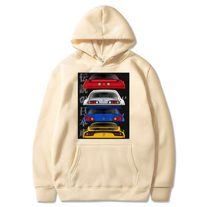 JDM Cars Hoodie FREE Shipping Worldwide!! - Sports Car Enthusiasts