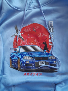 Nissan Silvia S14 Hoodie FREE Shipping Worldwide!! - Sports Car Enthusiasts