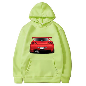 Nissan GTR R34 Skyline Hoodie FREE Shipping Worldwide!! - Sports Car Enthusiasts