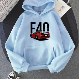 F40 Hoodie FREE Shipping Worldwide!! - Sports Car Enthusiasts