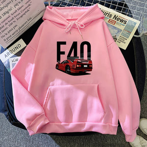 F40 Hoodie FREE Shipping Worldwide!! - Sports Car Enthusiasts