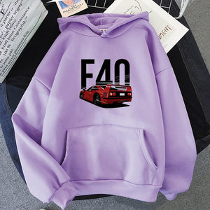 F40 Hoodie FREE Shipping Worldwide!! - Sports Car Enthusiasts