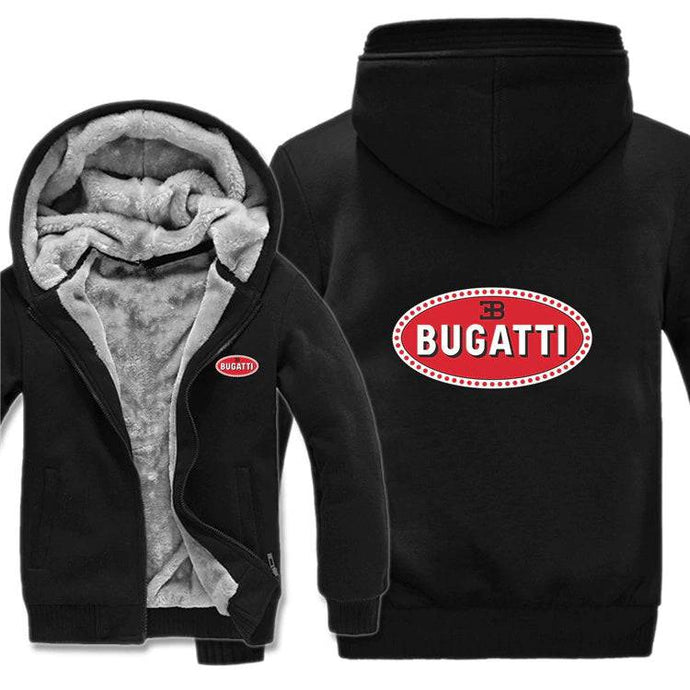 Bugatti Top Quality Hoodie FREE Shipping Worldwide!! - Sports Car Enthusiasts