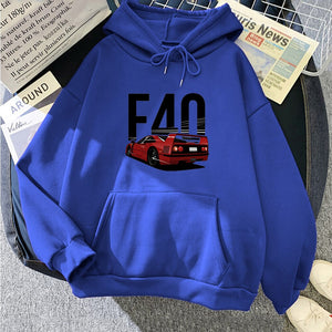 F40 Hoodie FREE Shipping Worldwide!! - Sports Car Enthusiasts