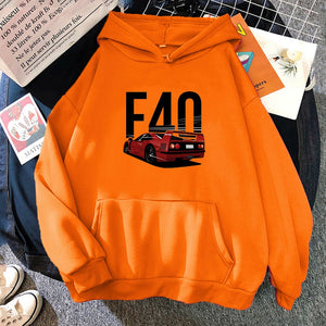 F40 Hoodie FREE Shipping Worldwide!! - Sports Car Enthusiasts