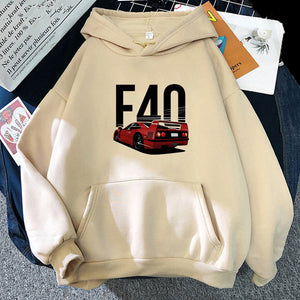 F40 Hoodie FREE Shipping Worldwide!! - Sports Car Enthusiasts