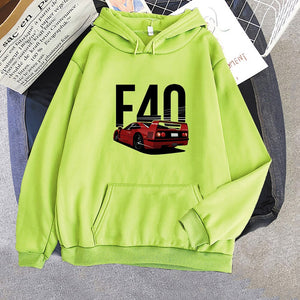 F40 Hoodie FREE Shipping Worldwide!! - Sports Car Enthusiasts