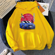 Laden Sie das Bild in den Galerie-Viewer, Nissan GTR R34 Skyline Hoodie FREE Shipping Worldwide!! - Sports Car Enthusiasts
