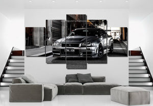 Nissan GT-R R34 Canvas FREE Shipping Worldwide!! - Sports Car Enthusiasts