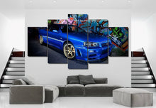Load image into Gallery viewer, Nissan GT-R R34 Canvas 3/5pcs FREE Shipping Worldwide!! - Sports Car Enthusiasts