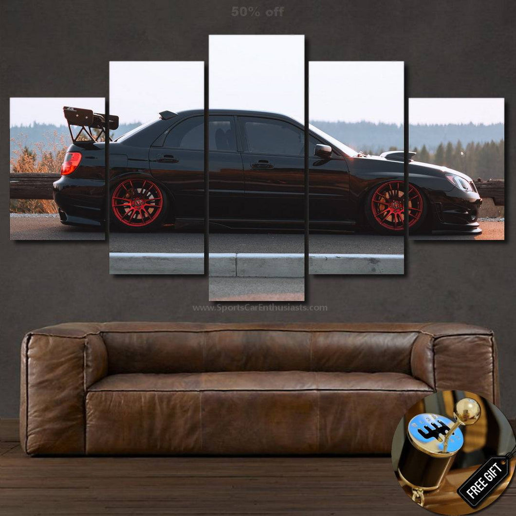 Subaru Impreza WRX STI Canvas 3/5pcs FREE Shipping Worldwide!! - Sports Car Enthusiasts