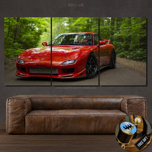 Mazda RX7 Canvas FREE Shipping Worldwide!! - Sports Car Enthusiasts