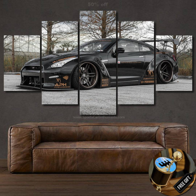 GT-R R35 Liberty Walk Canvas 3/5pcs FREE Shipping Worldwide!! - Sports Car Enthusiasts