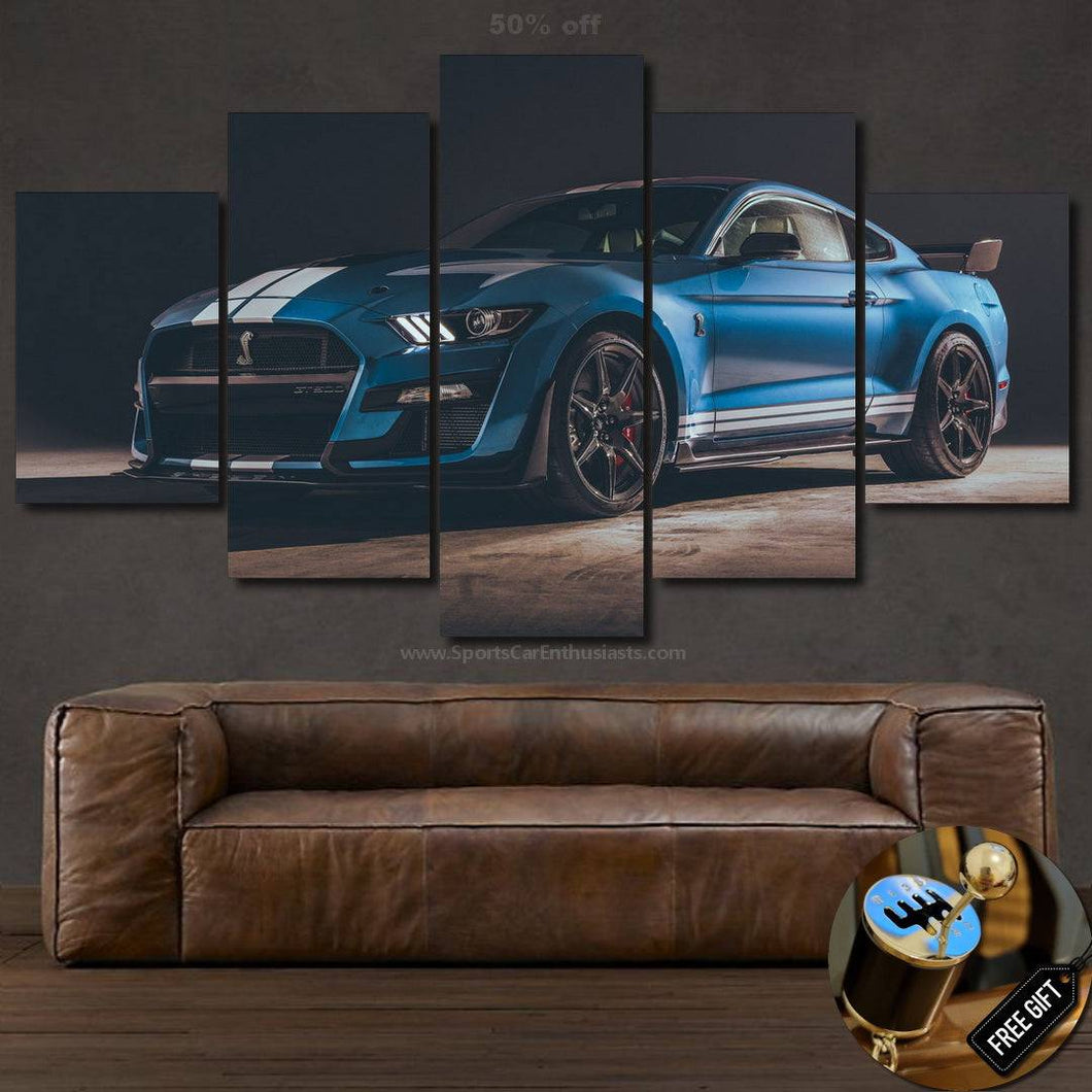Ford Mustang Shelby GT500 Canvas FREE Shipping Worldwide!! - Sports Car Enthusiasts