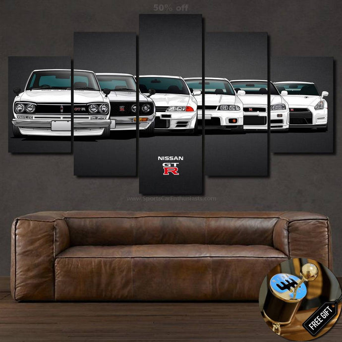 Nissan GT-R Canvas FREE Shipping Worldwide!! - Sports Car Enthusiasts
