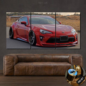 Toyota GT86 Canvas 3/5pcs FREE Shipping Worldwide!! - Sports Car Enthusiasts