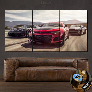 Muscle Cars Canvas FREE Shipping Worldwide!! - Sports Car Enthusiasts