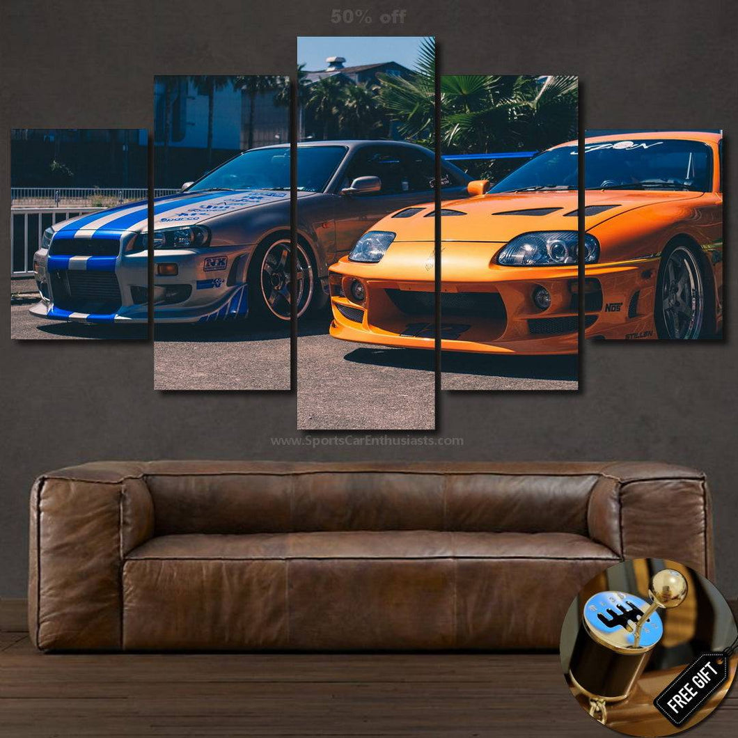 Fast & Furious Canvas FREE Shipping Worldwide!! - Sports Car Enthusiasts