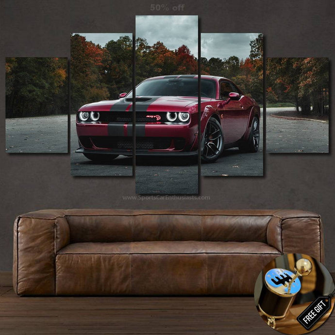 Dodge Challenger SRT Hellcat 3/5pcs FREE Shipping Worldwide!! - Sports Car Enthusiasts