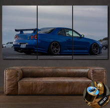 Charger l&#39;image dans la galerie, GT-R R34 Canvas 3/5pcs FREE Shipping Worldwide!! - Sports Car Enthusiasts